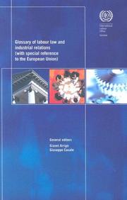 Cover of: Glossary Of Labour Law And Industrial Relations: With Special Reference to the European Union (International Labor Office)