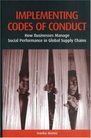 Cover of: Implementing Codes Of Conduct by Ivanka Mamic