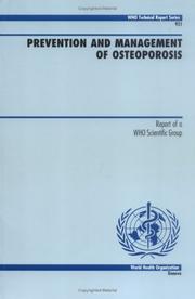 Cover of: Prevention and Management of Osteoporosis by 