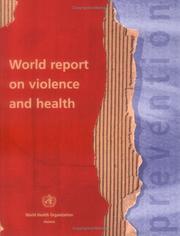 Cover of: World Report on Violence and Health (2 vols.) (World Health Organisation) by World Health Organization (WHO)