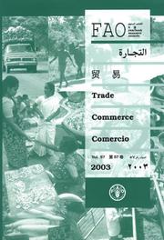 Cover of: Trade Commerce Comerico by Fao