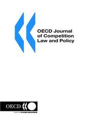 OECD Journal of Competition Law and Policy by OECD. Publishing