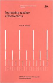 Cover of: Increasing teacher effectiveness