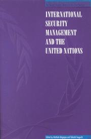 Cover of: International security management and the United Nations