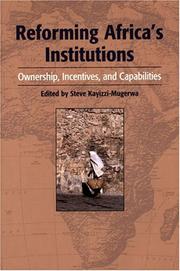 Cover of: Reforming Africa's Institutions: Ownership, Incentives, and Capabilities