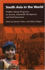 Cover of: South Asia in the World: Problem-Solving Perspectives on Security, Sustainable Development, and Good Governance (Population Studies)