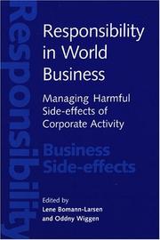 Cover of: Responsibility In World Business:: Managing Harmful Side-Effects of Corporate Activity