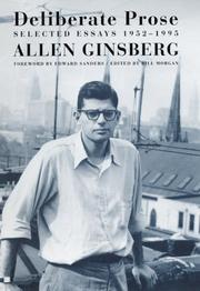 Cover of: Deliberate prose by Allen Ginsberg