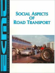 Cover of: Social aspects of road transport