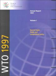 Cover of: World Trade Organization: Annual Report 1997 (Wto World Trade Organization Annual Report)