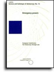 Cover of: Emergency powers (Science and Technique of Democracy No. 12) (1995)