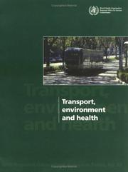 Cover of: Transport, environment, and health