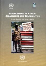 Cover of: Peacekeeping in Africa by Eric Berman