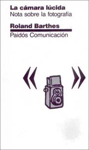 Cover of: La Camara Lucida