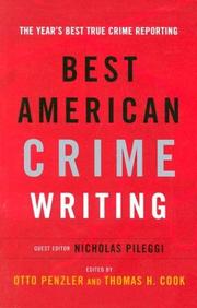 Cover of: The Best American Crime Writing: 2002 Edition by Otto Penzler, Thomas H. Cook
