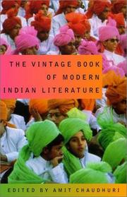 Cover of: The Vintage book of modern Indian literature