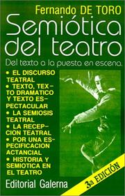 Cover of: Semiótica del teatro: del texto a la puesta en escena