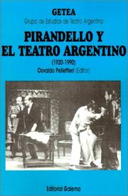 Cover of: Pirandello y el teatro argentino (1920-1990)