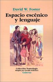 Cover of: Espacio escénico y lenguaje