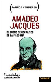 Cover of: Amadeo Jacques by Patrice Vermeren