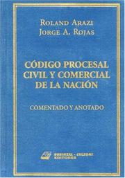 Cover of: Código procesal civil y comercial de la nación by Roland Arazi