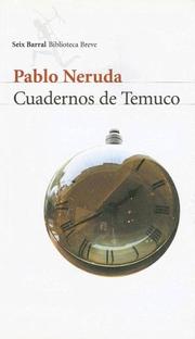 Cover of: Cuadernos de Temuco by Pablo Neruda