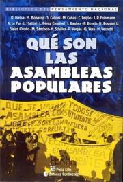 Cover of: Qué son las asambleas populares ?