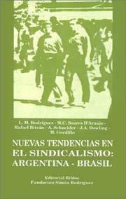 Cover of: Nuevas tendencias en el sindicalismo by L. M. Rodrigues