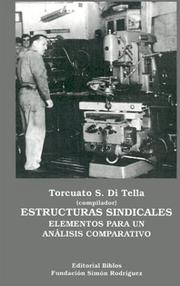 Cover of: Estructuras Sindicales: Elementos Para UN Analisis Comparativo (Coleccion Cuadernos Simon Rodriguez)