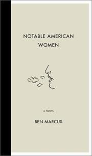 Cover of: Notable American women: a novel