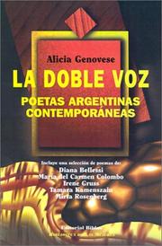 Cover of: La doble voz by Alicia Genovese