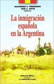 Cover of: La inmigración española en la Argentina