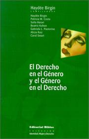 Cover of: El derecho en el género y el género en el derecho