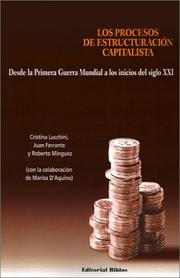 Cover of: Los procesos de estructuración capitalista by Cristina Lucchini