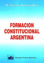 Cover of: Formación constitucional argentina