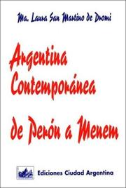 Cover of: Argentina contemporánea: de Perón a Menem
