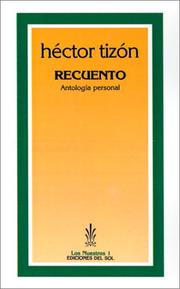 Cover of: Recuento by Hector Tizon, Hctor Tizn, Hictor Tizsn