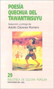 Cover of: Poesía quechua del Tawantinsuyu