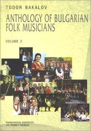 Cover of: Anthology of Bulgarian Folk Musicians