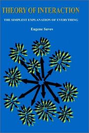 Front cover of Theory of Interaction by Eugene Savov