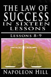 Cover of: The Law of Success, Volume VIII & IX by Napoleon Hill