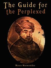 Cover of: The guide of the perplexed of Maimonides