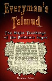 Cover of: Everyman's Talmud: The Major Teachings of the Rabbinic Sages
