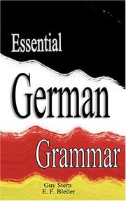 Cover of: Essential German Grammar