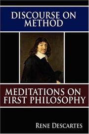 Cover of: Discourse on Method and Meditations on First Philosophy by René Descartes