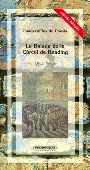 Cover of: La Balada De La Carcel De Reading (Cuadernillos de Poesia) by Oscar Wilde