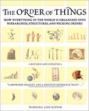 Cover of: The Order of Things | Barbara Ann Kipfer
