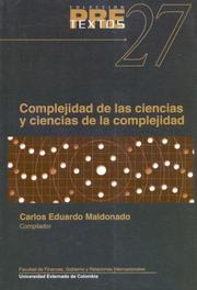 Cover of: Complejidad de Las Ciencias y Ciencias de La Complejidad (Pre-Textos (Universidad Externado de Colombia))