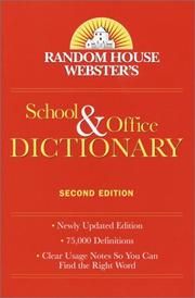 Cover of: Random House Webster's school & office dictionary.
