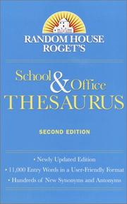 Cover of: Random House Webster's School and Office Thesaurus Revised and Updated